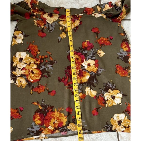 Blu Pepper Women Size S Flora Long Sleeve Blouse Boho Peasant Feminine - Picture 10 of 10